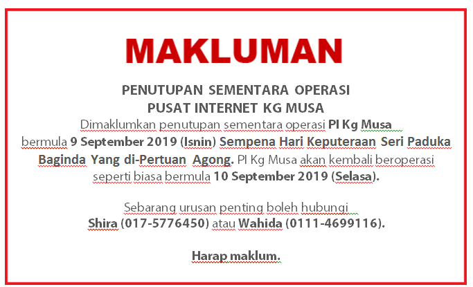 notis cuti 9september